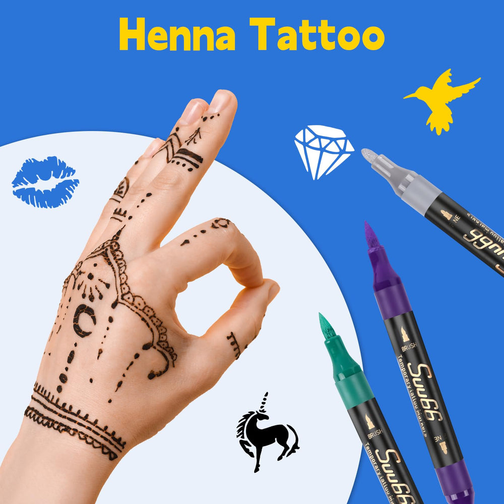 Suu66 gift-ready set for kids and adults exploring body art safely.