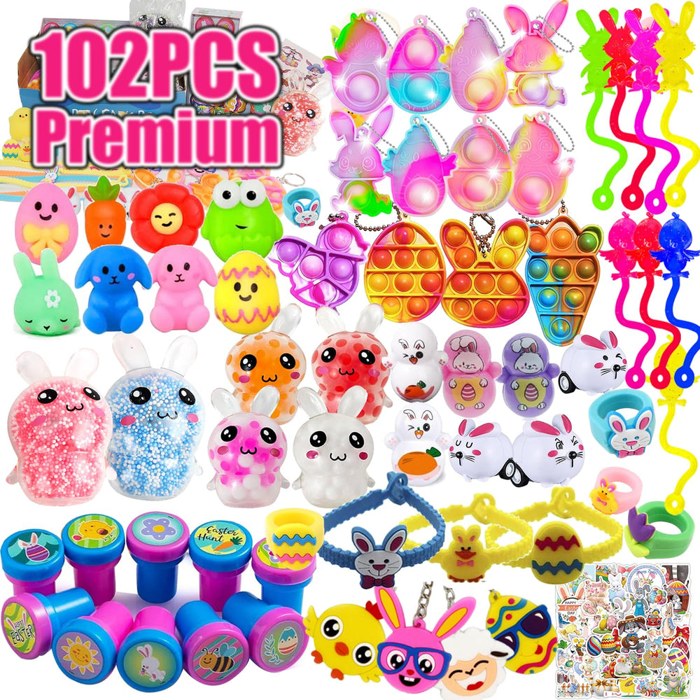 Suxkbo Easter mini toys for classroom prizes and party favors