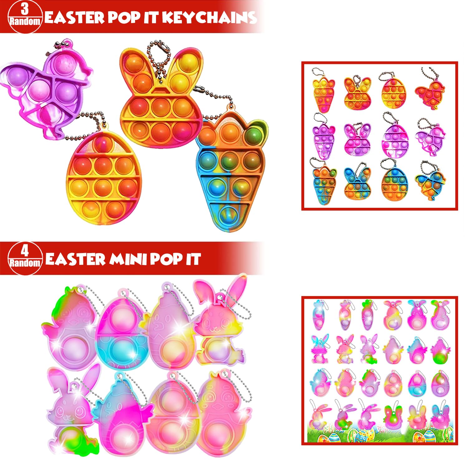Suxkbo Easter treat bags fillers for easy gift distribution
