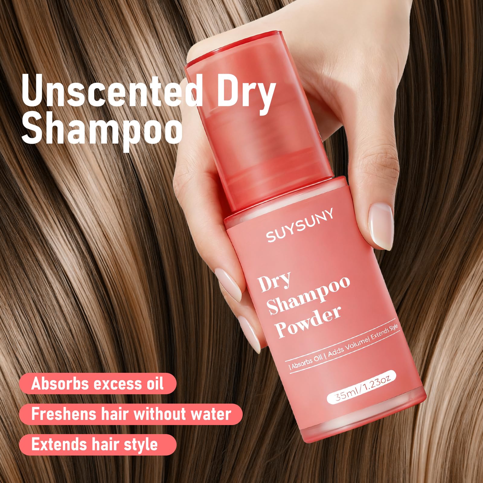 SUYSUNY unscented formula provides fragrance-free freshness at roots