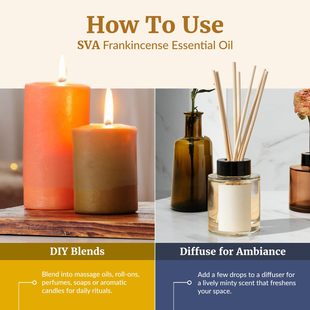 SVA Frankincense oil used in candle making projects