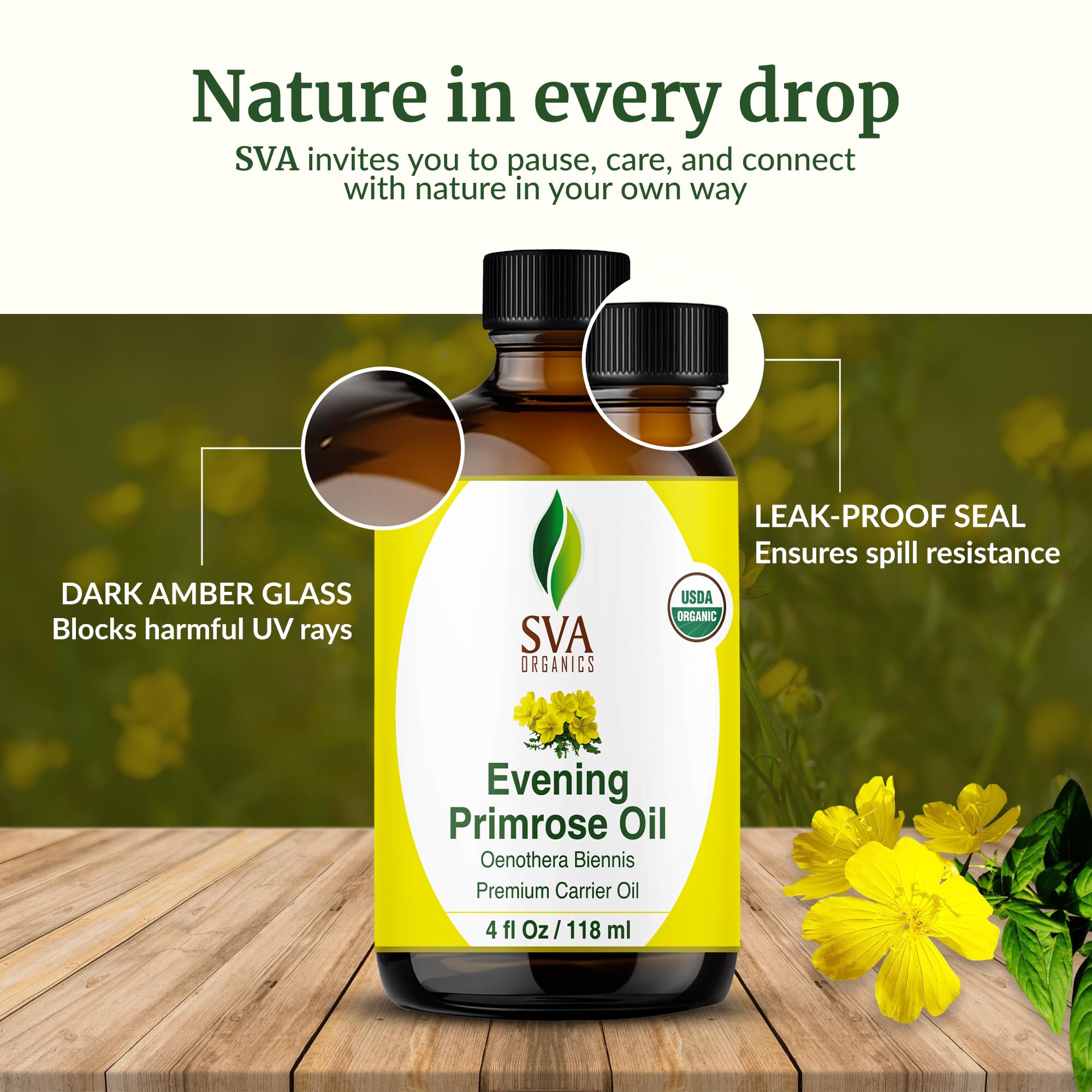 SVA Organics oil absorption close-up showing silky texture
