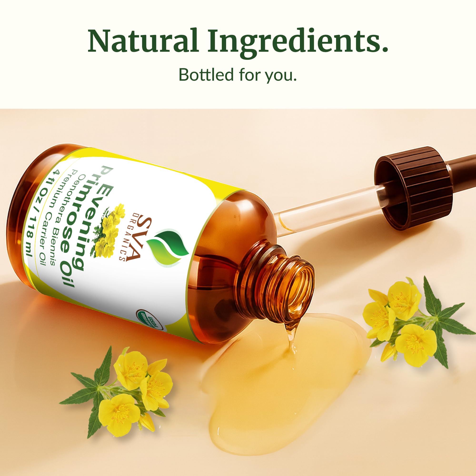 SVA Organics organic certification label on bottle