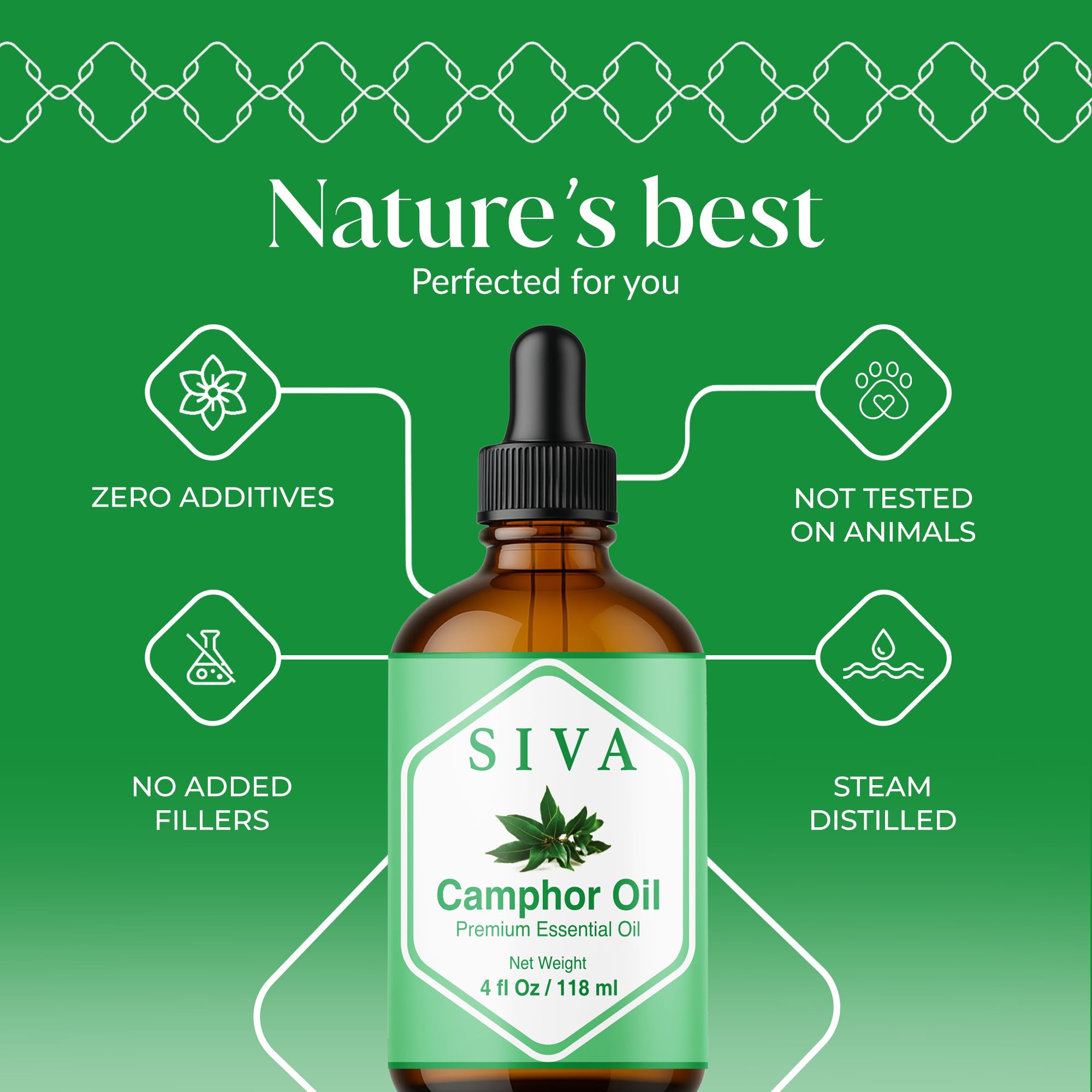 Diffuser setup with Siva Camphor Oil delivering a refreshing aroma