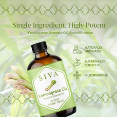 SVA ORGANICS Lemongrass Oil used with shampoo for scalp care