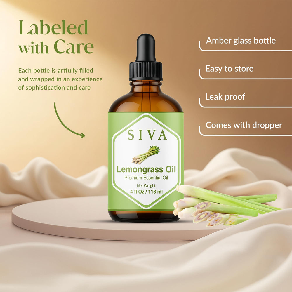 Siva Lemongrass Oil for massage with carrier oil for relaxation
