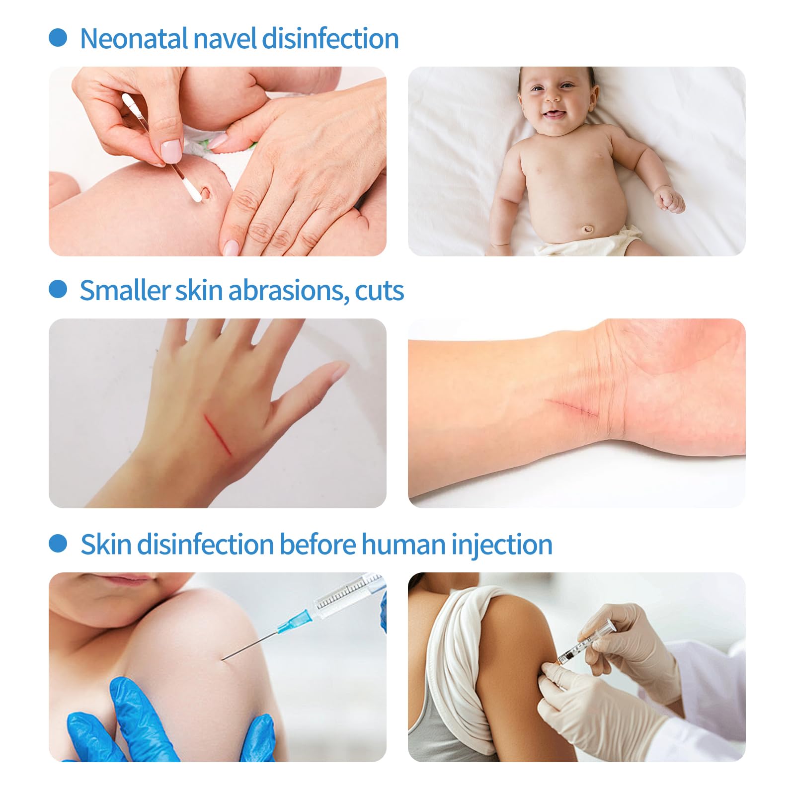 Snap-release solution activates Svaha swabs for fast, targeted application.