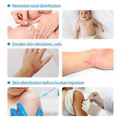 Snap-release solution activates Svaha swabs for fast, targeted application.
