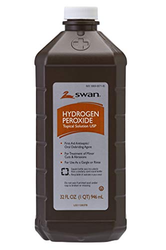 Swan first-aid antiseptic bottle label highlighting 3% solution for wound care