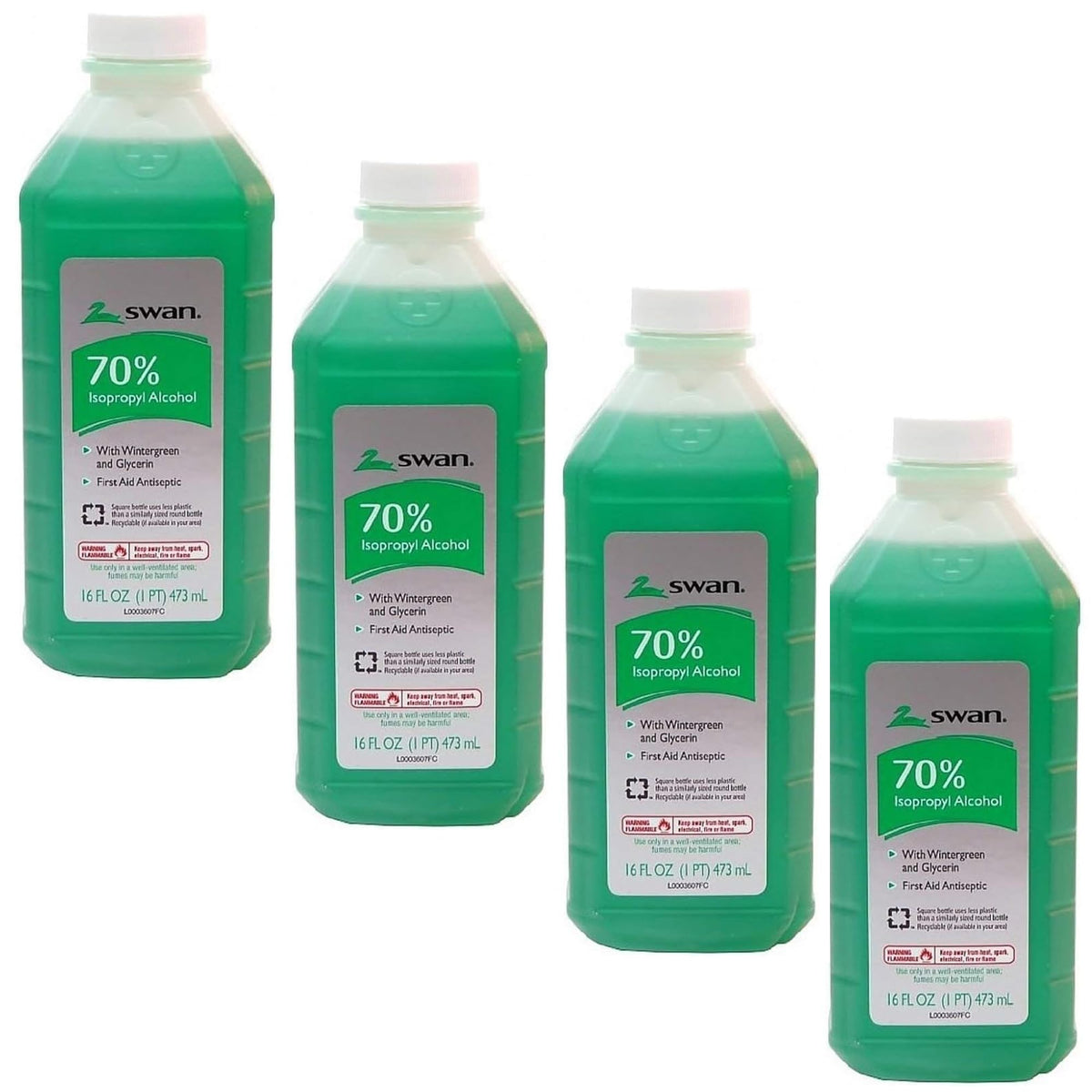 Swan Isopropyl Alcohol 70% Wintergreen bottle for cleaning tasks.