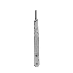 Swann Morton Scalpel Handle No 3, side view, ergonomic grip for precise control.