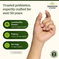 Swanson acid-resistant label confirms delivery past stomach acid.