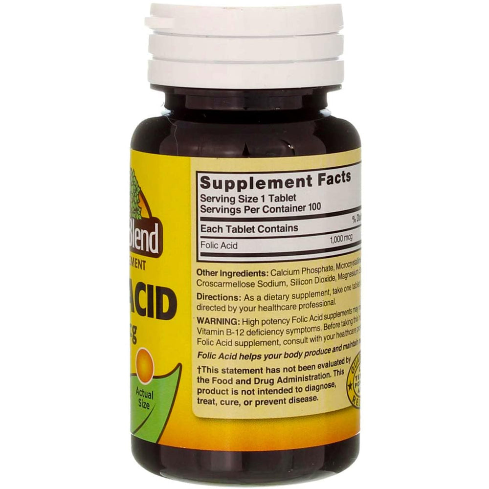 Swanson Folic Acid gluten-free label highlighting gluten-free formulation