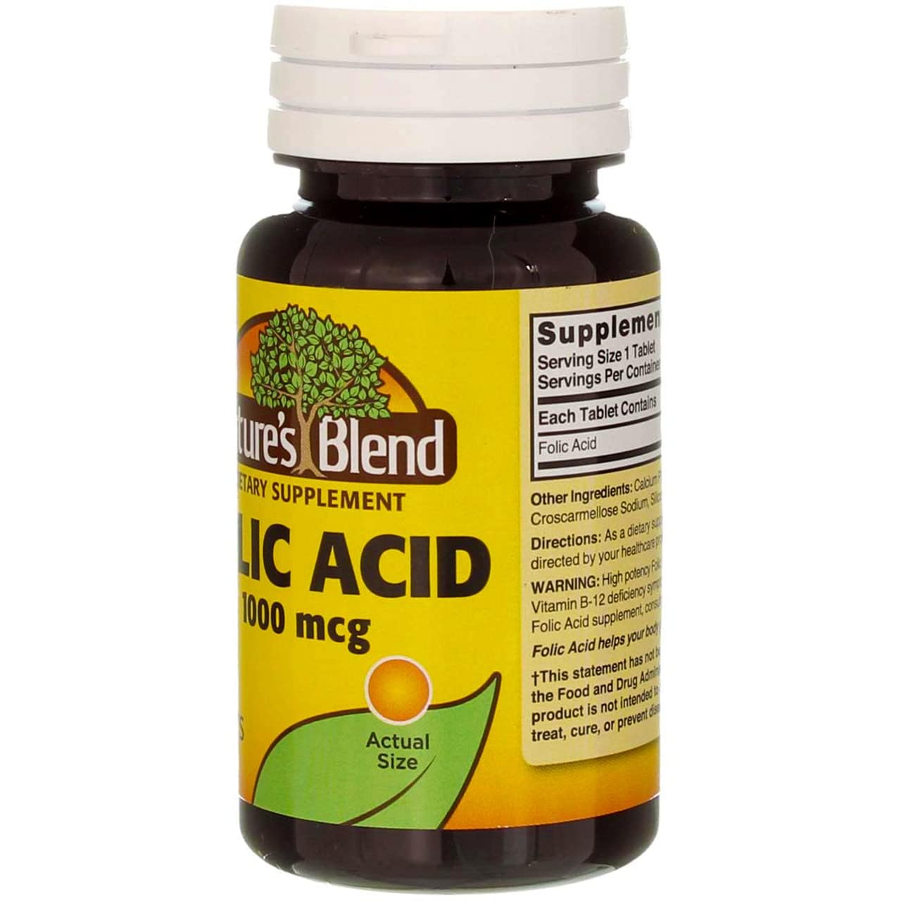 Swanson Folic Acid prenatal nutrition scene with vitamins on a kitchen counter