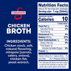 Swanson S broth carton being poured to boost flavor in cooking.