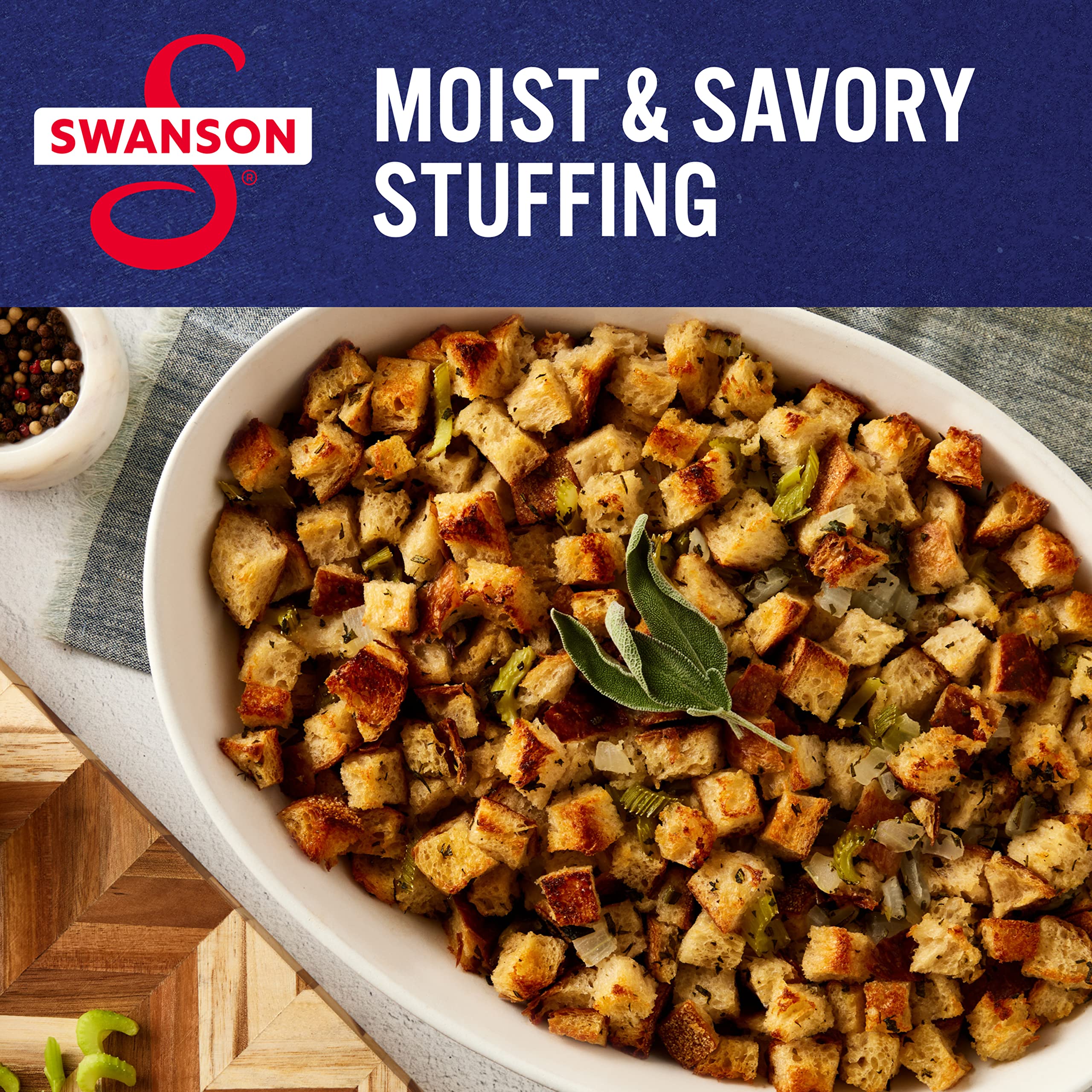 Swanson S broth brings holiday flavor to mashed potatoes and stuffing.