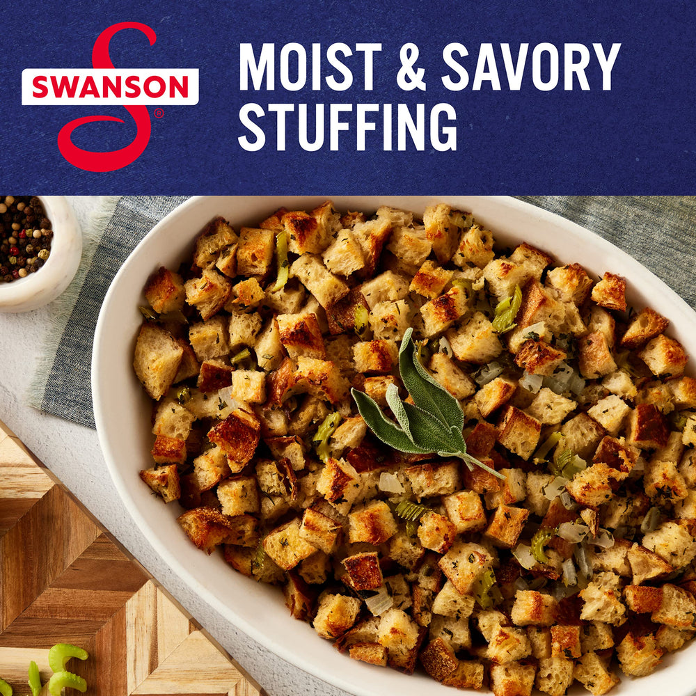 Swanson S broth brings holiday flavor to mashed potatoes and stuffing.