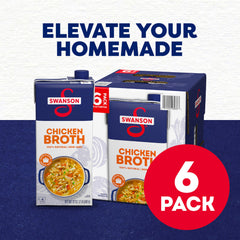 Swanson S broth ingredient label highlights natural, non-GMO ingredients for cleaner cooking.
