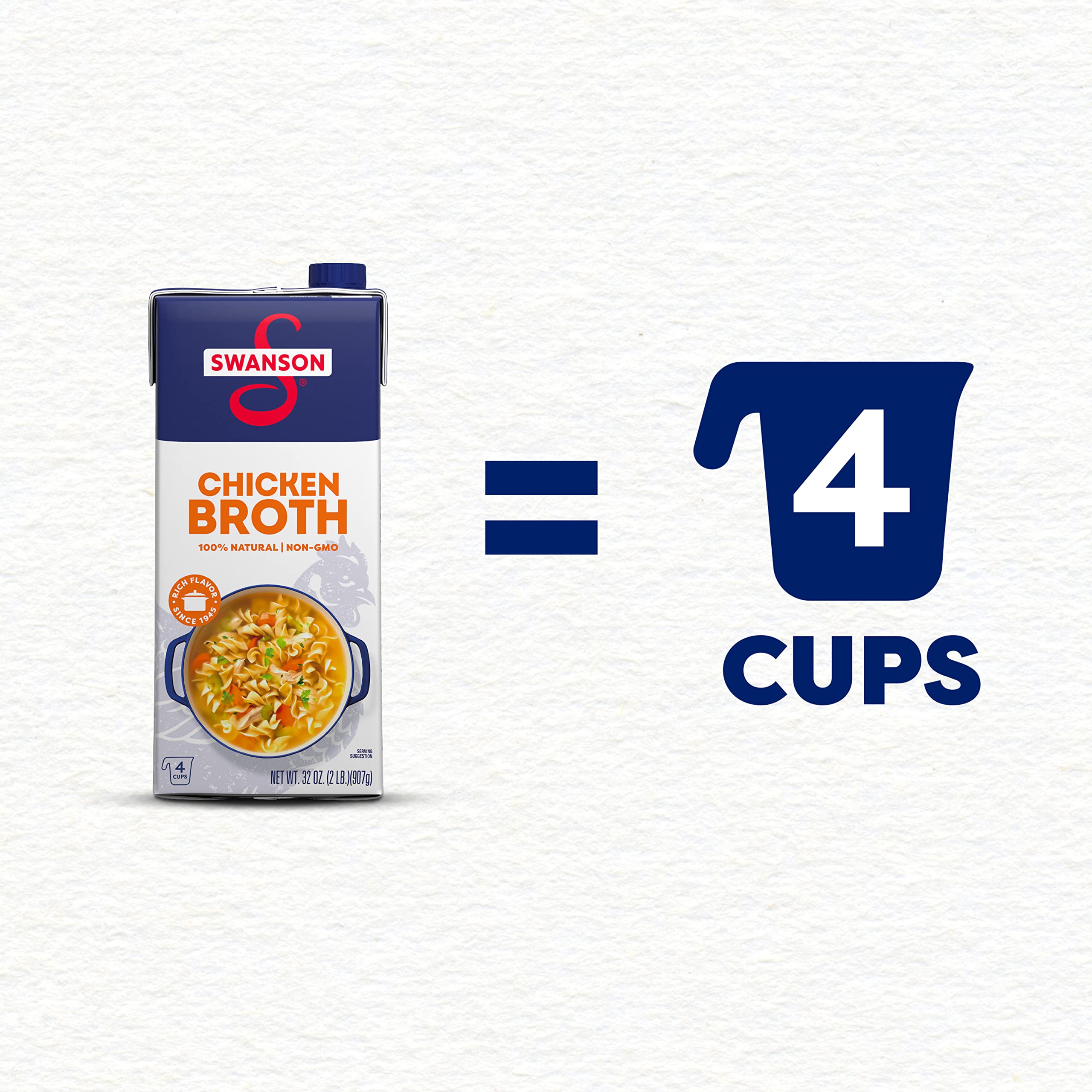 Swanson S broth used as a soup base in a cozy bowl.