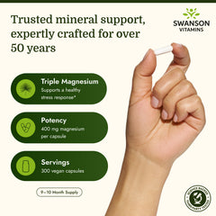 Swanson label detailing citrate oxide and aspartate blend for absorption