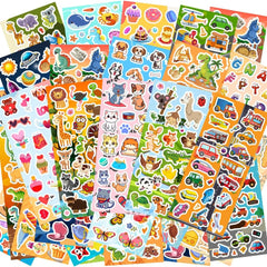 SWARKOL 48-sheets stickers animals—perfect for classroom rewards and creative crafts.
