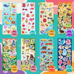 SWARKOL 48-sheets stickers cars—great for scrapbooks and party favors.