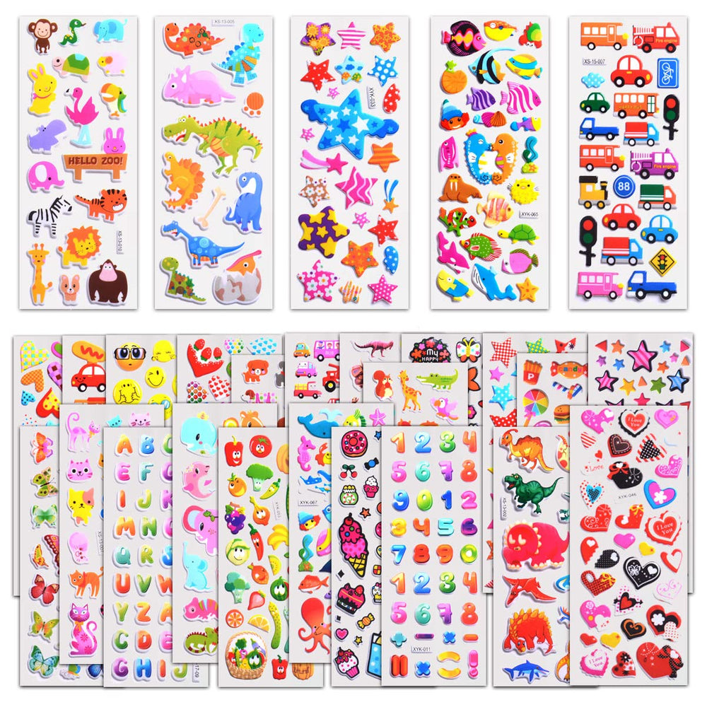 SWARKOL 1000+ stickers pack display, showing variety for crafts