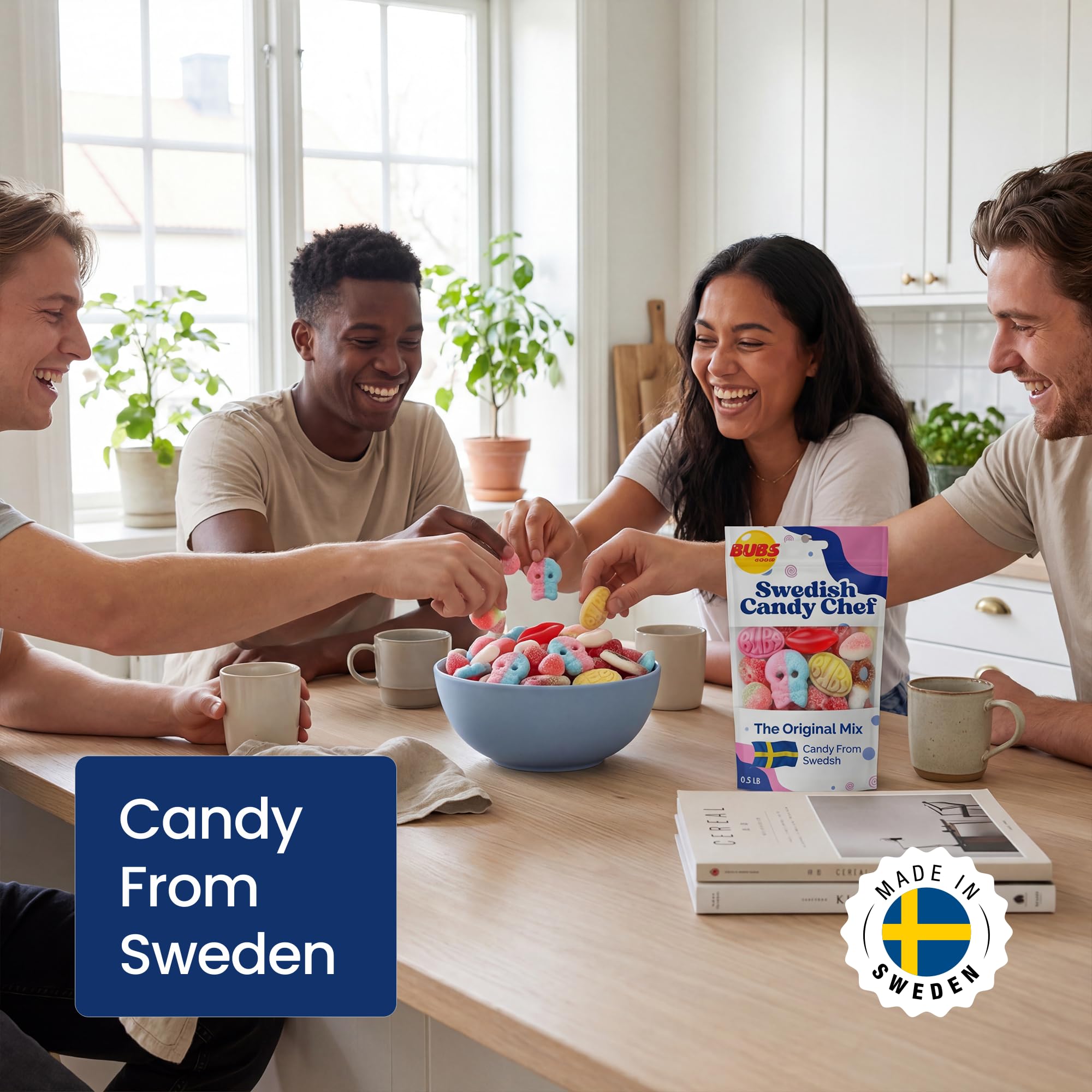 Swedish Candy Chef sour blue raspberry flavor with tangy notes.