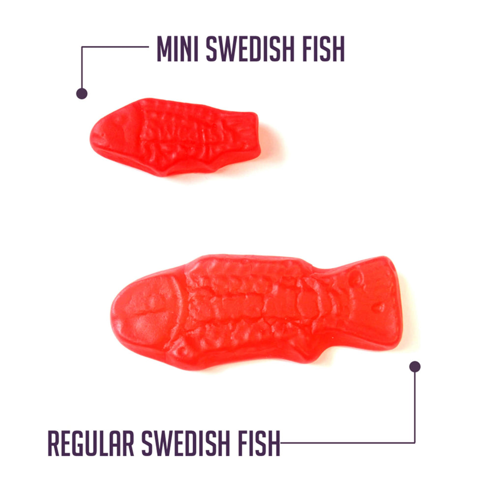Swedish Fish mini resealable bag keeps candy soft and fresh