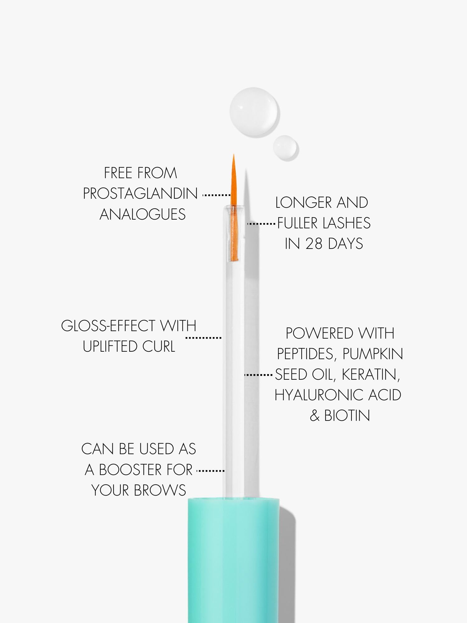 SWEED eyelash growth serum pumpkin seed oil depiction