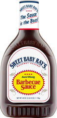 Sweet Baby Ray's barbecue sauce 40 oz bottle two-pack front view for family meals.