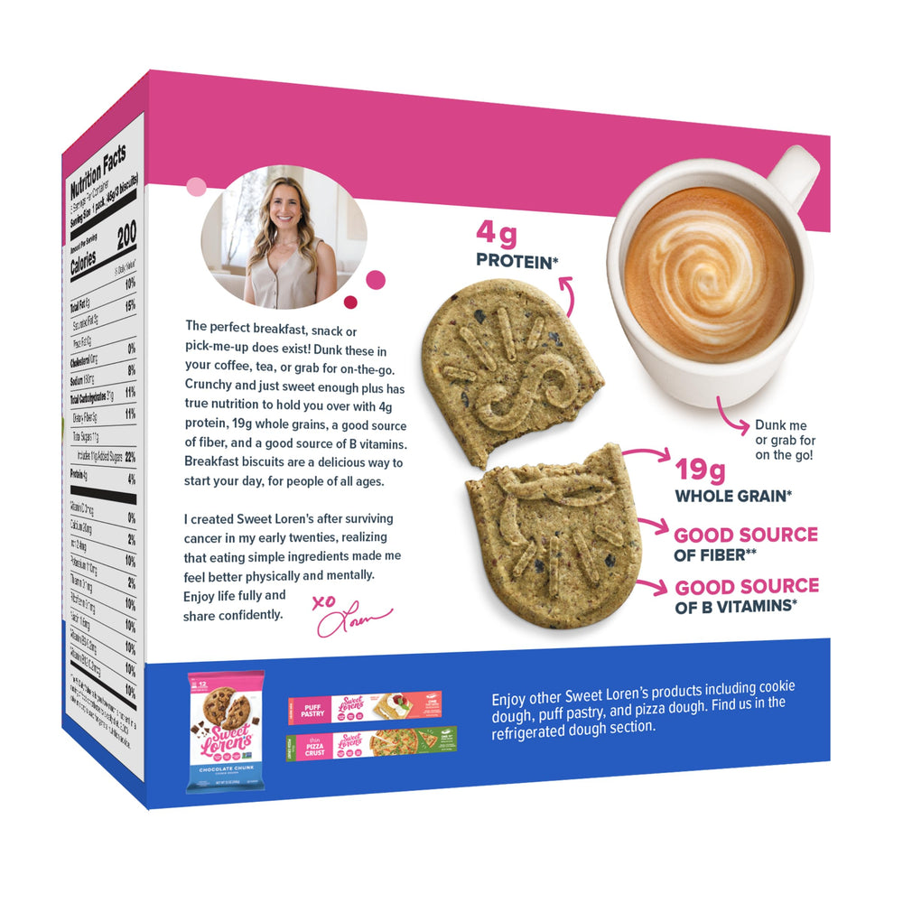 Crumbs from Sweet Loren's gluten-free vegan blueberry breakfast biscuits