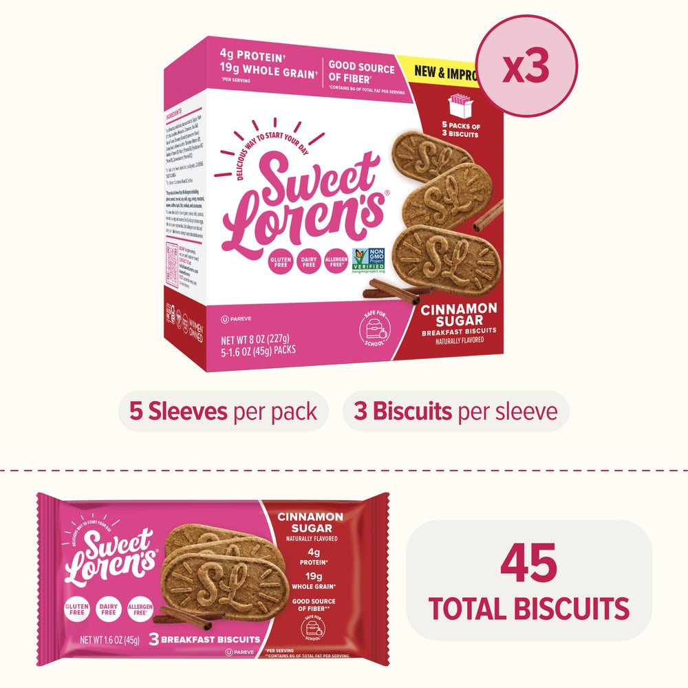 Sweet Loren’s oat flour and flax seeds create a wholesome texture.