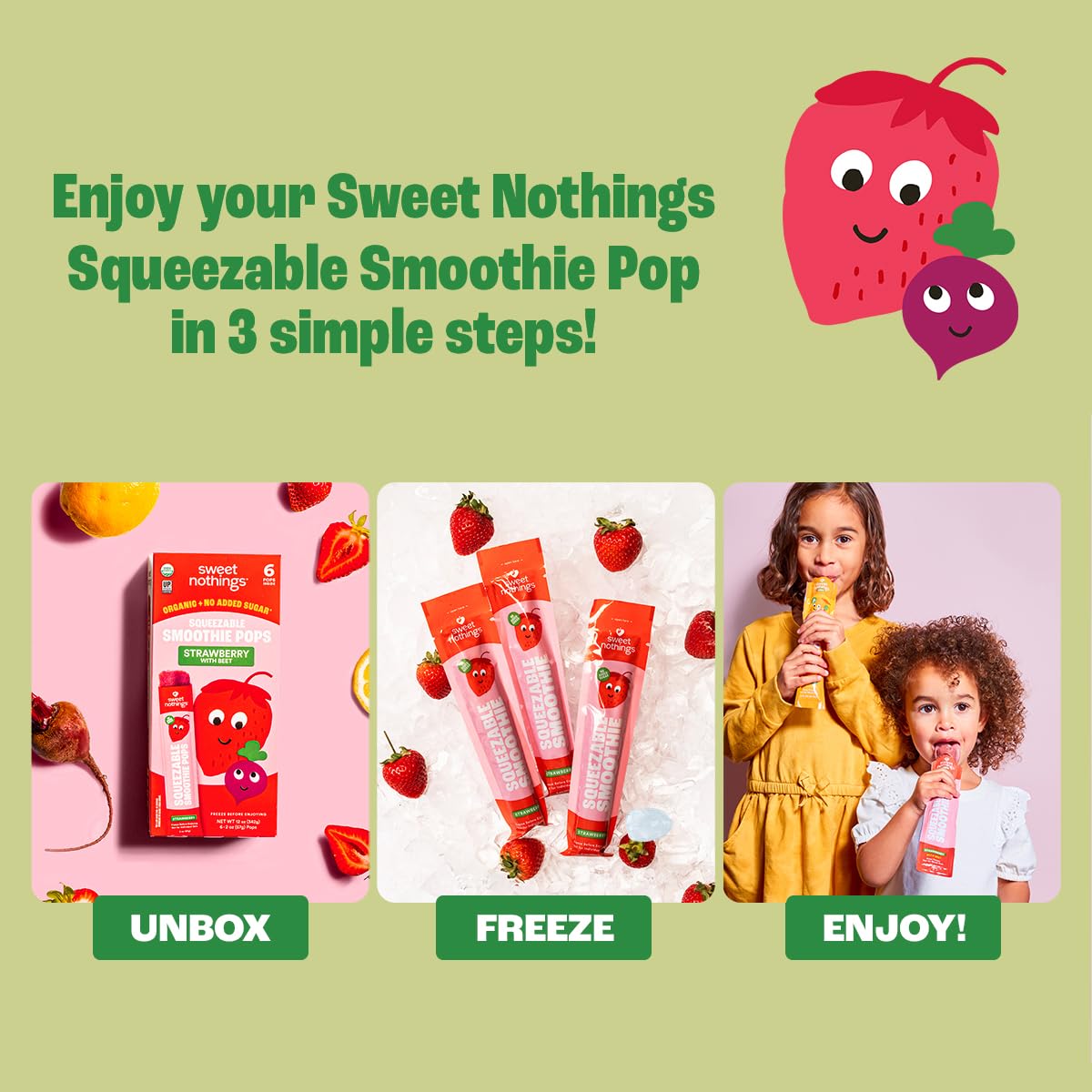Sweet Nothings freezer-ready snack for quick, convenient snacking