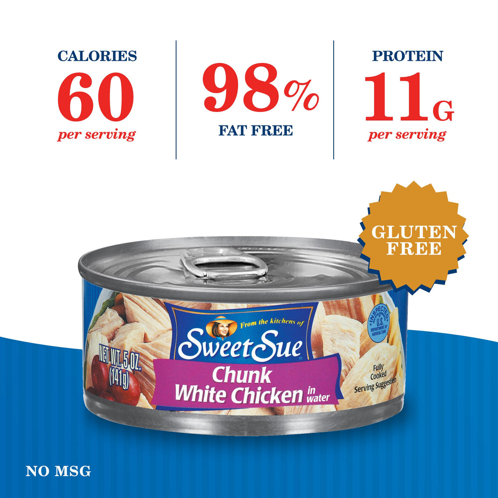 Sweet Sue provides 11g protein per serving in a convenient canned form