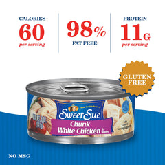 Sweet Sue provides 11g protein per serving in a convenient canned form