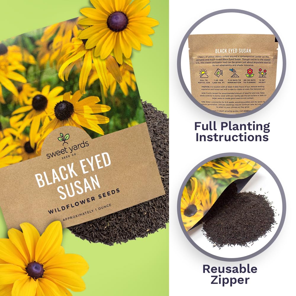 Sweet Yards garden setup ideas showcase how to feature wildflowers beautifully.