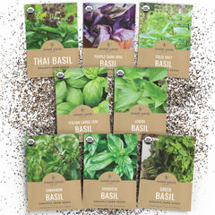 Sweet Yards Genovese basil seeds packet for fresh pesto and garden flavor