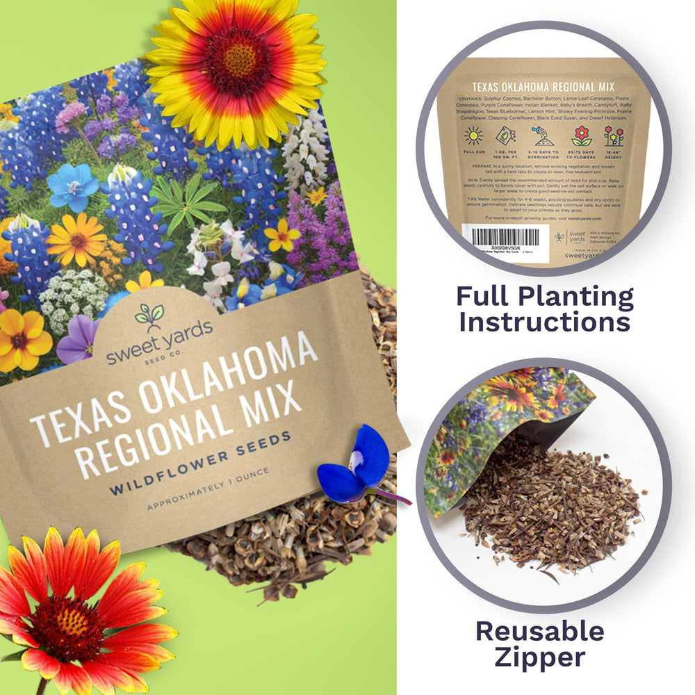 Sweet Yards premium seed packaging keeps seeds fresh and organized