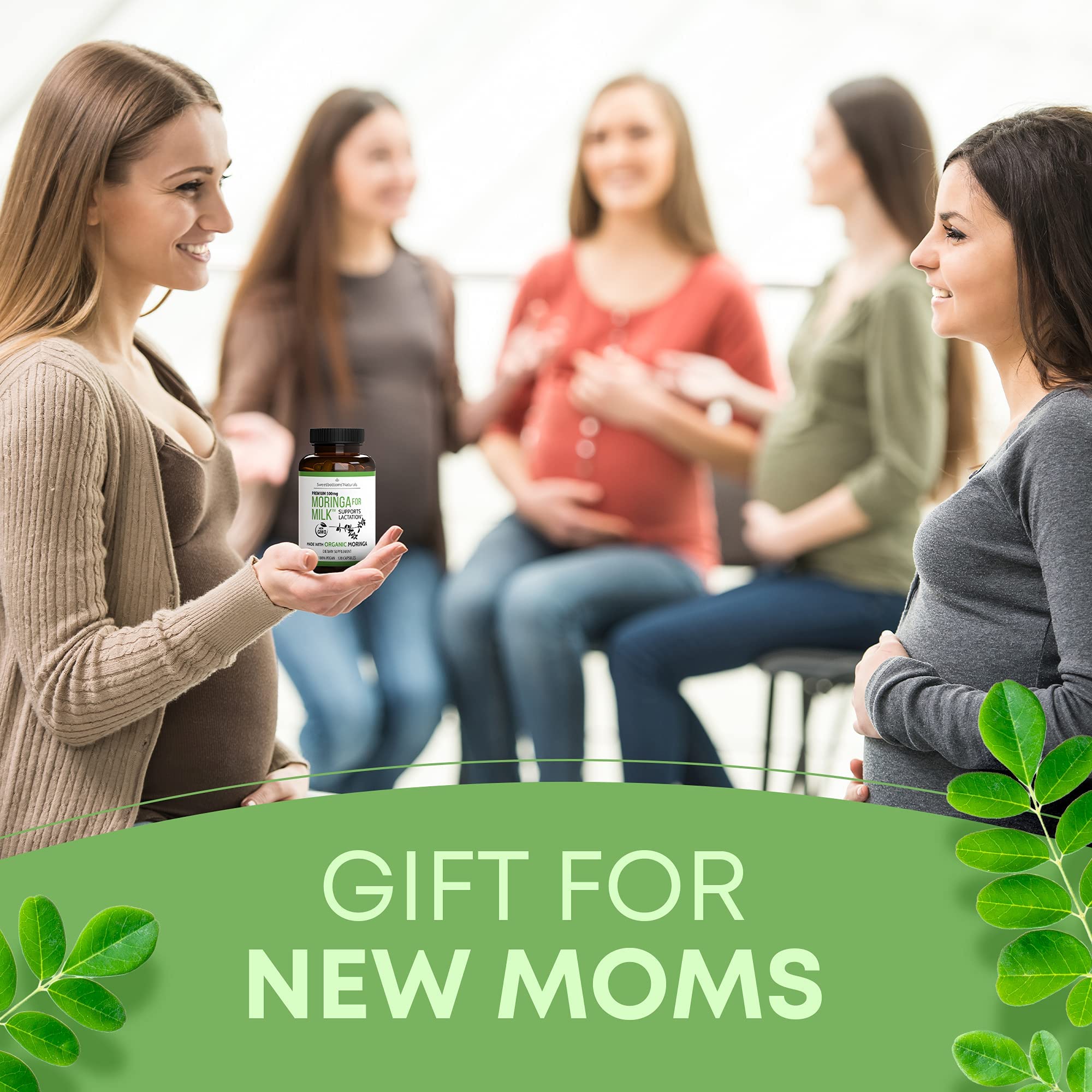 Sweetbottoms mom with baby image suggesting energy and nursing support