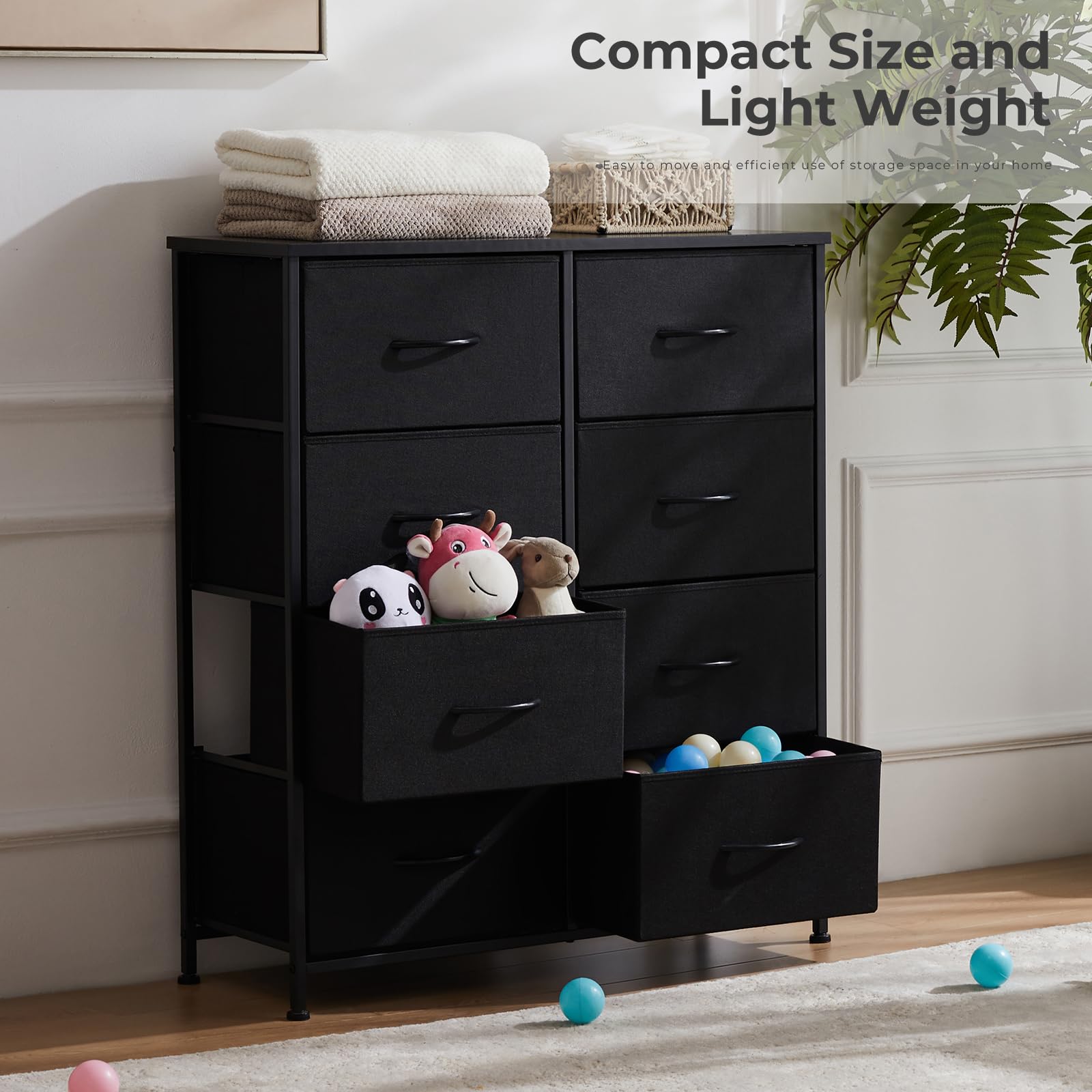 Sweetcrispy dresser black finish complements modern bedrooms and living rooms