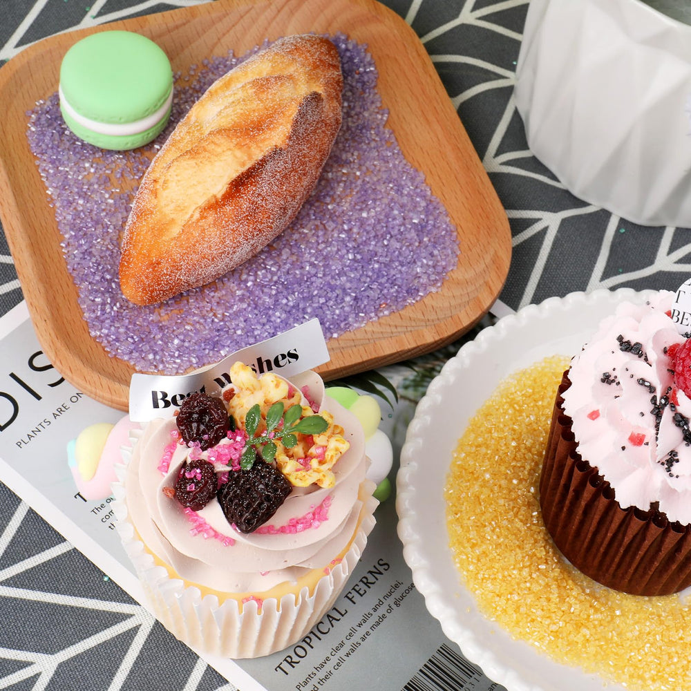 SweetGrove cake decorating with green sanding sugar adds festive shine.