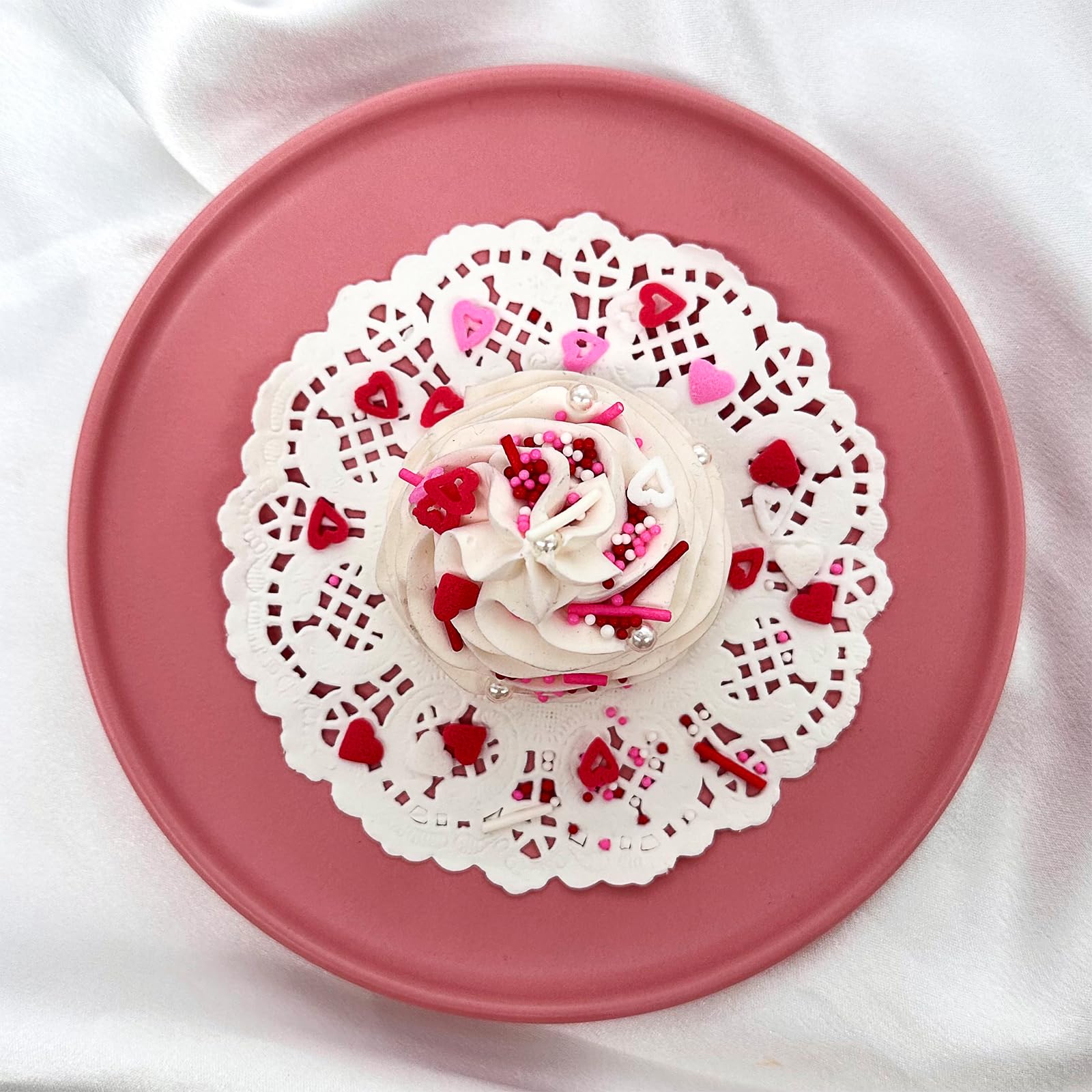 SweetGrove Valentines Sprinkles ice cream topping with crunchy sugar bits.