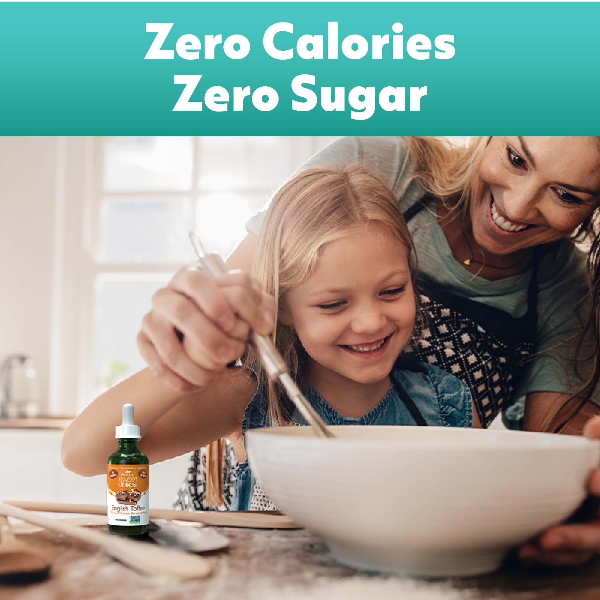 SweetLeaf Sweet Drops travel-friendly bottle for on-the-go zero-calorie sweetening