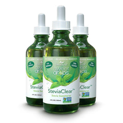 SweetLeaf Sweet Drops bottle adds zero-calorie flavor to beverages.