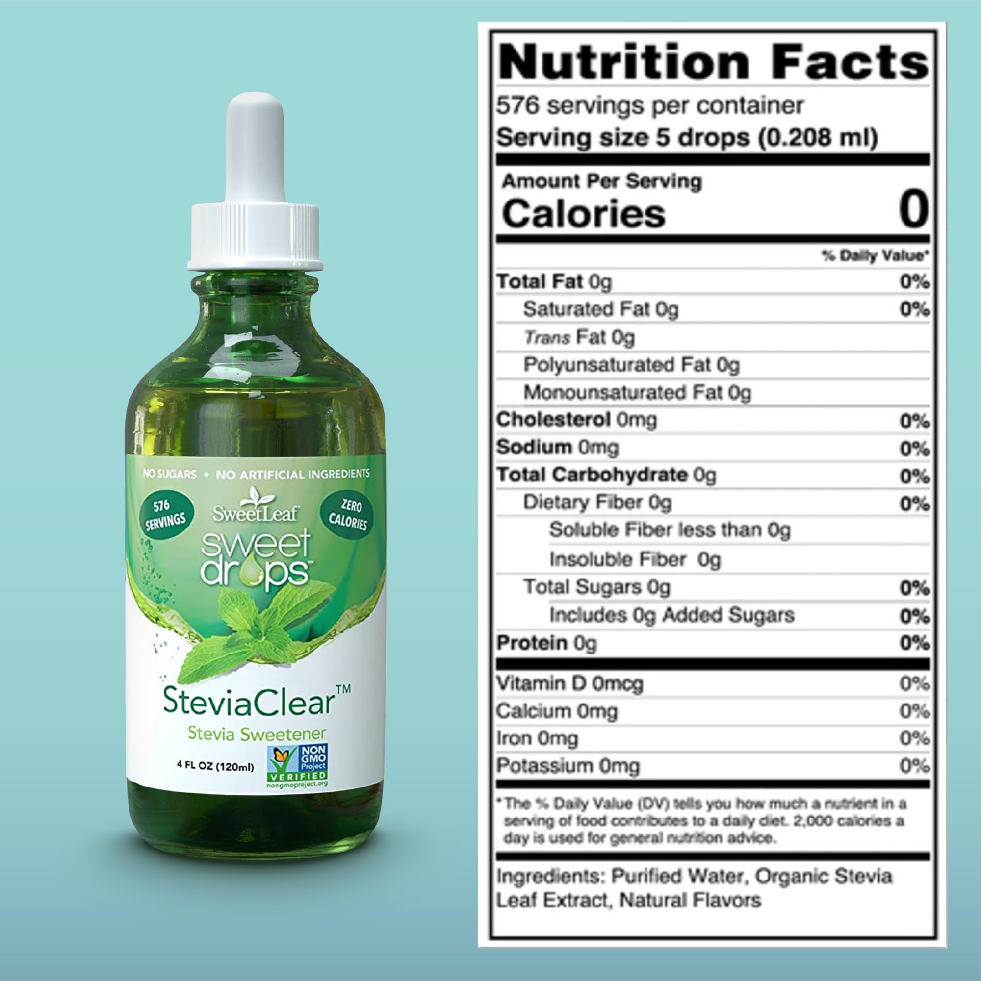 SweetLeaf Sweet Drops pour for on-the-go sweetness and quick flavor boosts.