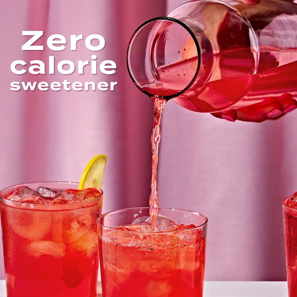 Box includes measuring spoon for easy sugar substitution.