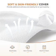 Sweetnight tri-folding mattress features easy-carry handles for quick setup.