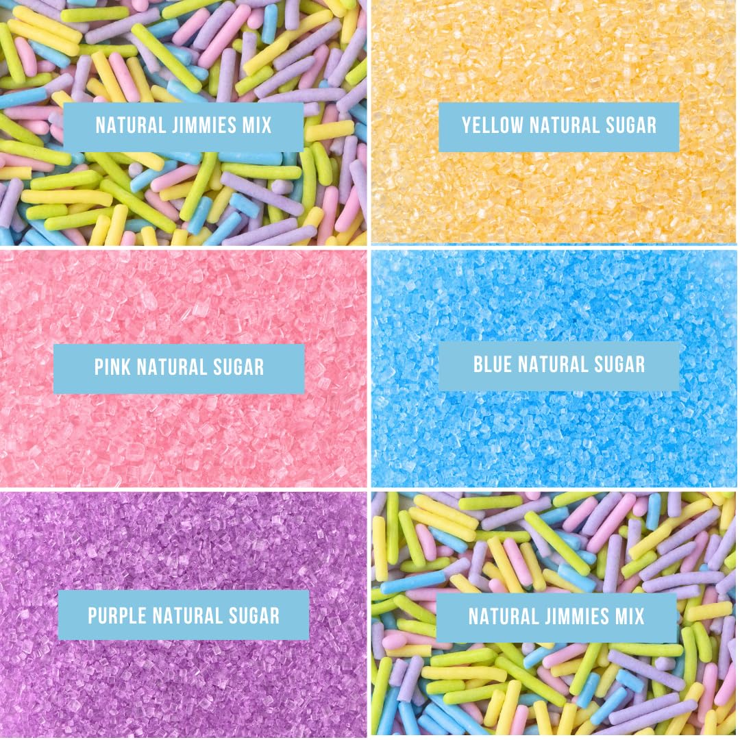 Sweets Indeed blue pastel sprinkles add gentle color to cakes and donuts