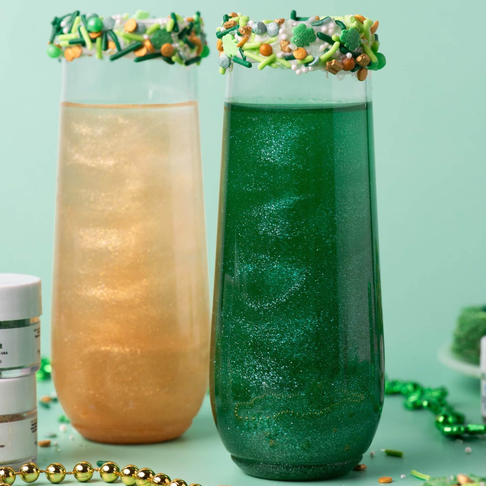Sweets Indeed dessert-table St Patrick's Day sprinkles enhance holiday dessert displays